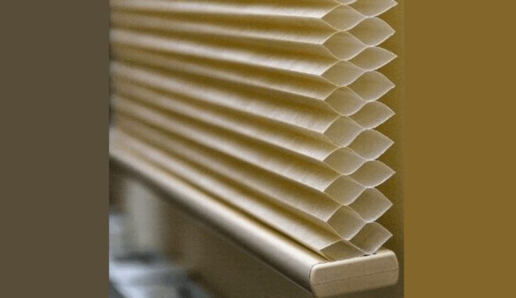 double-cell shades, also known as cellular shades or honeycomb shades